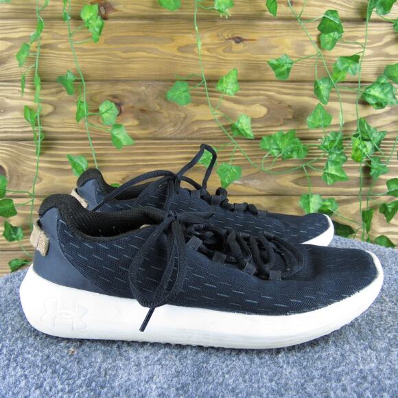 Under Armour Women's Sneaker Black Synthetic Sz 7.5 Medium Used 2025 - Picture 3 of 7